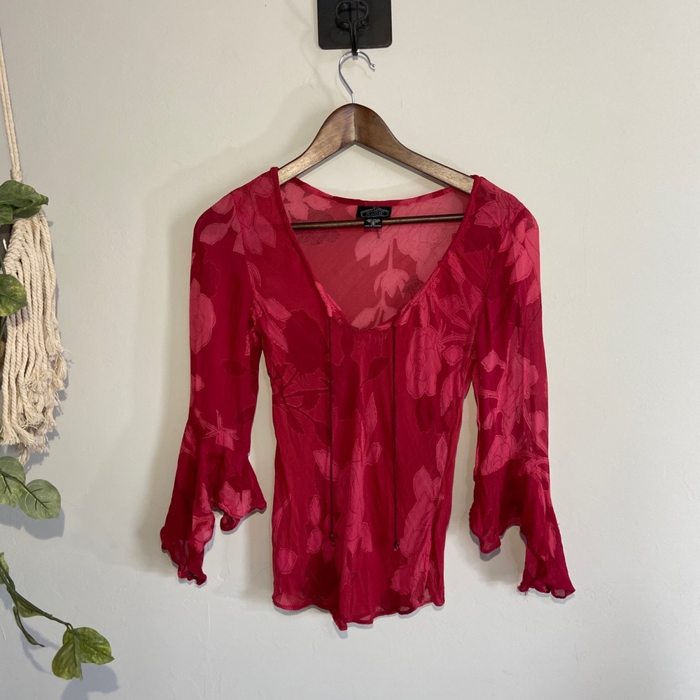 2000s Angie sheer top